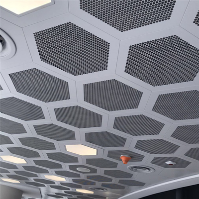 Clip esagonale acustica del soffitto di alluminio perforato del metallo in mattonelle del soffitto