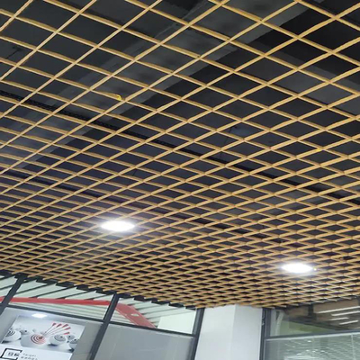 il soffitto del metallo 100x100 piastrella la griglia che spazia la decorazione di alluminio del soffitto della costruzione delle cellule