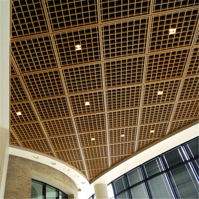 Griglia di alluminio del soffitto 100x100mm del metallo di T Antivari con il trasferimento di calore della struttura