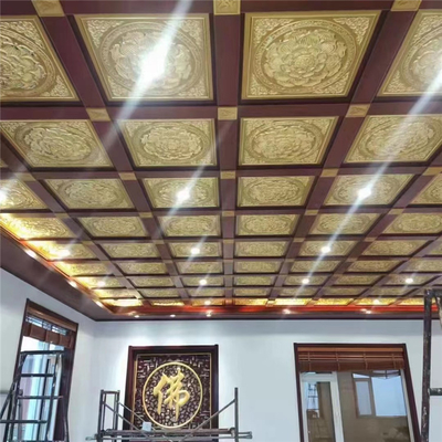 la clip di 0.7mm nel soffitto del metallo piastrella l'hotel di Lotus Pre Painted For Temple