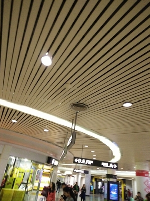 soffitto di alluminio del metallo della striscia di altezza C di 16mm per il centro commerciale