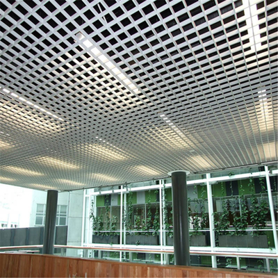 rivestimento aperto di alluminio della polvere del soffitto di griglia del metallo del soffitto delle cellule di 50x50mm