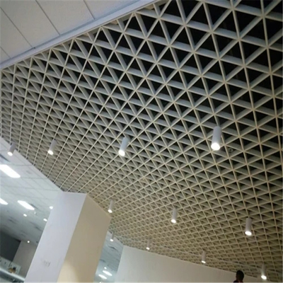 griglia di alluminio del soffitto delle cellule di 100*100*100mm di spessore aperto triangolare del soffitto 0.5mm