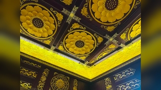 soffitto antico in alluminio
