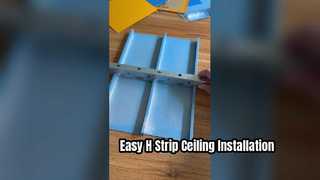 Script video per l'installazione del soffitto con striscia ad H