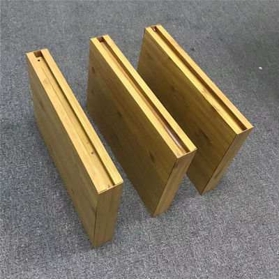 Legno Grain Design Aluminico Metallo soffitto estrusto Box Baffle soffitto