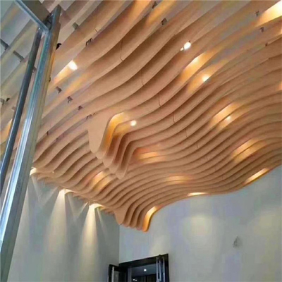Progettazione decorativa spessa di alluminio del soffitto di progettazione 1mm-4mm del soffitto del metallo del deflettore di Wave