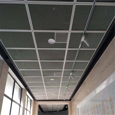 800x800 Mesh Ceiling Panel Aluminum Hook sul cavo Mesh Ceiling Tiles di 20x40mm