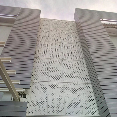 facciata di alluminio perforata esteriore dei pannelli delle facciate della costruzione del metallo 1000x1000