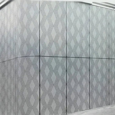 La parete decorativa esteriore perforata del metallo riveste la lega di pannelli di alluminio 2-5mm