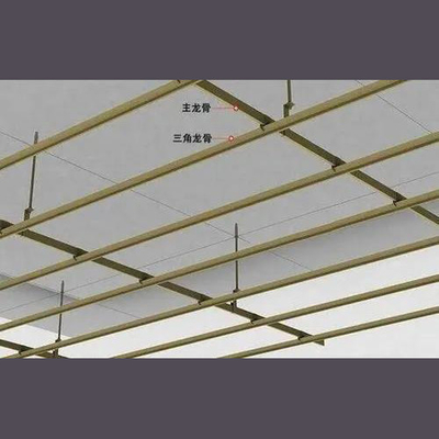 il sistema del soffitto del T della primavera di 0.2-0.5mm galvanizzato ha finito per la clip nella chiglia triangolare del soffitto