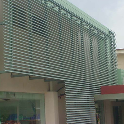 Feritoia di alluminio verticale di Sun del parasole moderno per la costruzione decorativa