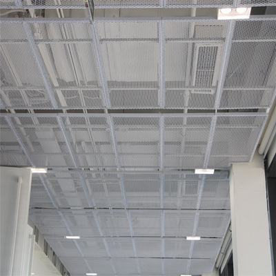 Pannello per soffitti in rete stirata in alluminio sospeso in metallo per arredamento d'interni