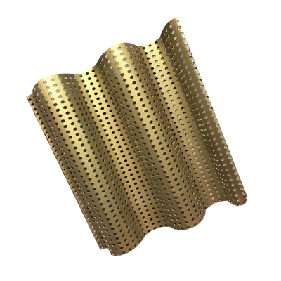 Pannello ondulato di alluminio della sinusoide 600x630x2.0mm con perforazione del diametro 10mm