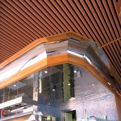 Il soffitto tubolare del deflettore del metallo di alluminio piastrella facile installare