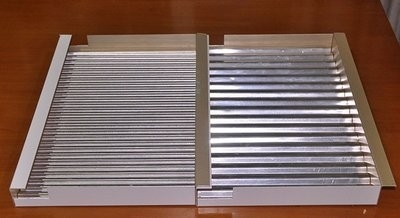 ISO9001 colore personalizzabile ondulato di alluminio del pannello 1500X5000mm