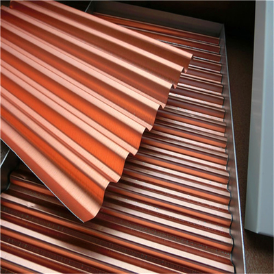 ISO9001 colore personalizzabile ondulato di alluminio del pannello 1500X5000mm