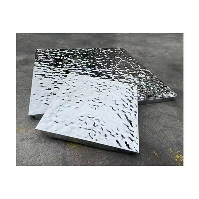 spigolo del pannello per soffitti di acciaio inossidabile dell'ondulazione dell'acqua di 600x600mm