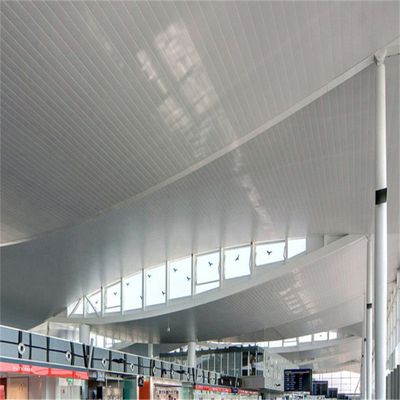 Soffitto di alluminio del metallo della striscia della prova S del vento per il terminale di aeroporto