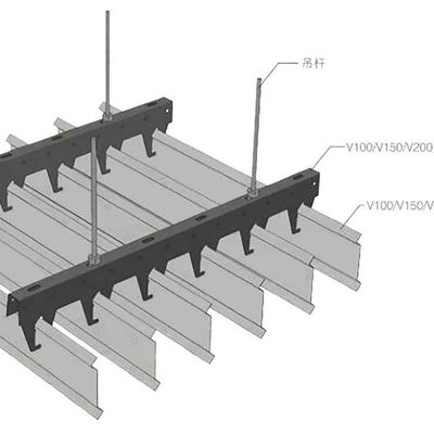 Soffitto di alluminio resistente al fuoco 200x3000mm dello schermo di B per la decorazione della parete esterna