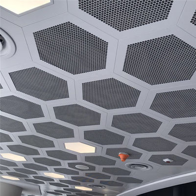 Alluminio esagonale Clip-nel soffitto per la decorazione della parete di Convention Center