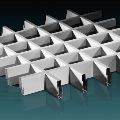 Piastrelle di soffitto in alluminio a griglia di installazione semplice da 250 mm